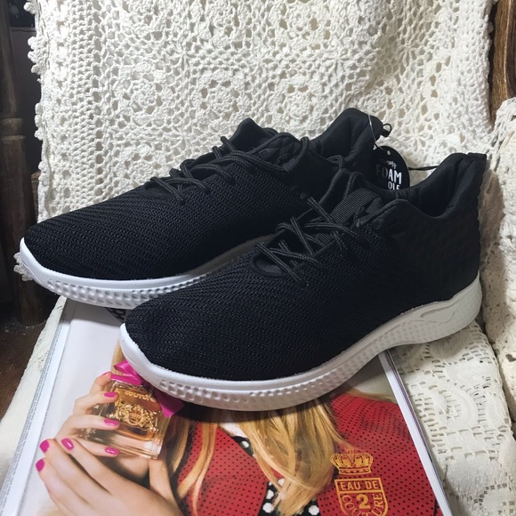 NEW Black Quilted Sneakers! Size 9. You get the pink pair free! - Picture 3 of 9
